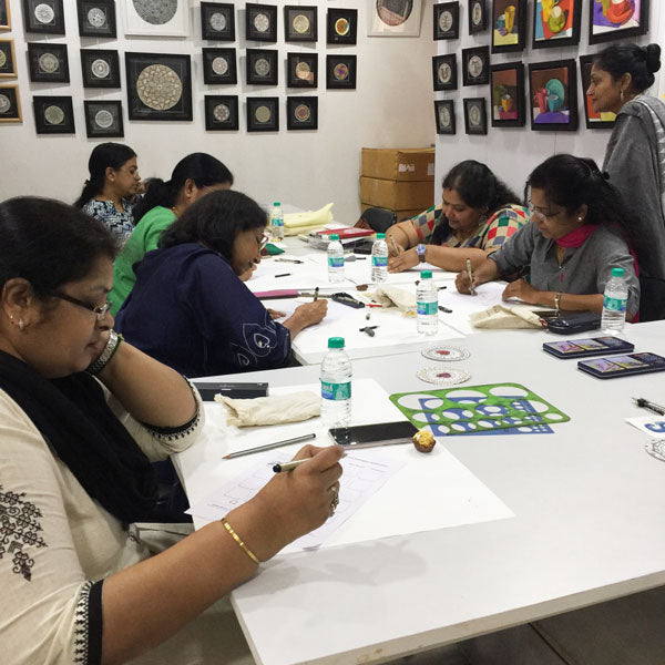 Tangle Studded HEART Zentangle Workshop 2