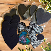 Black Heart Tiles