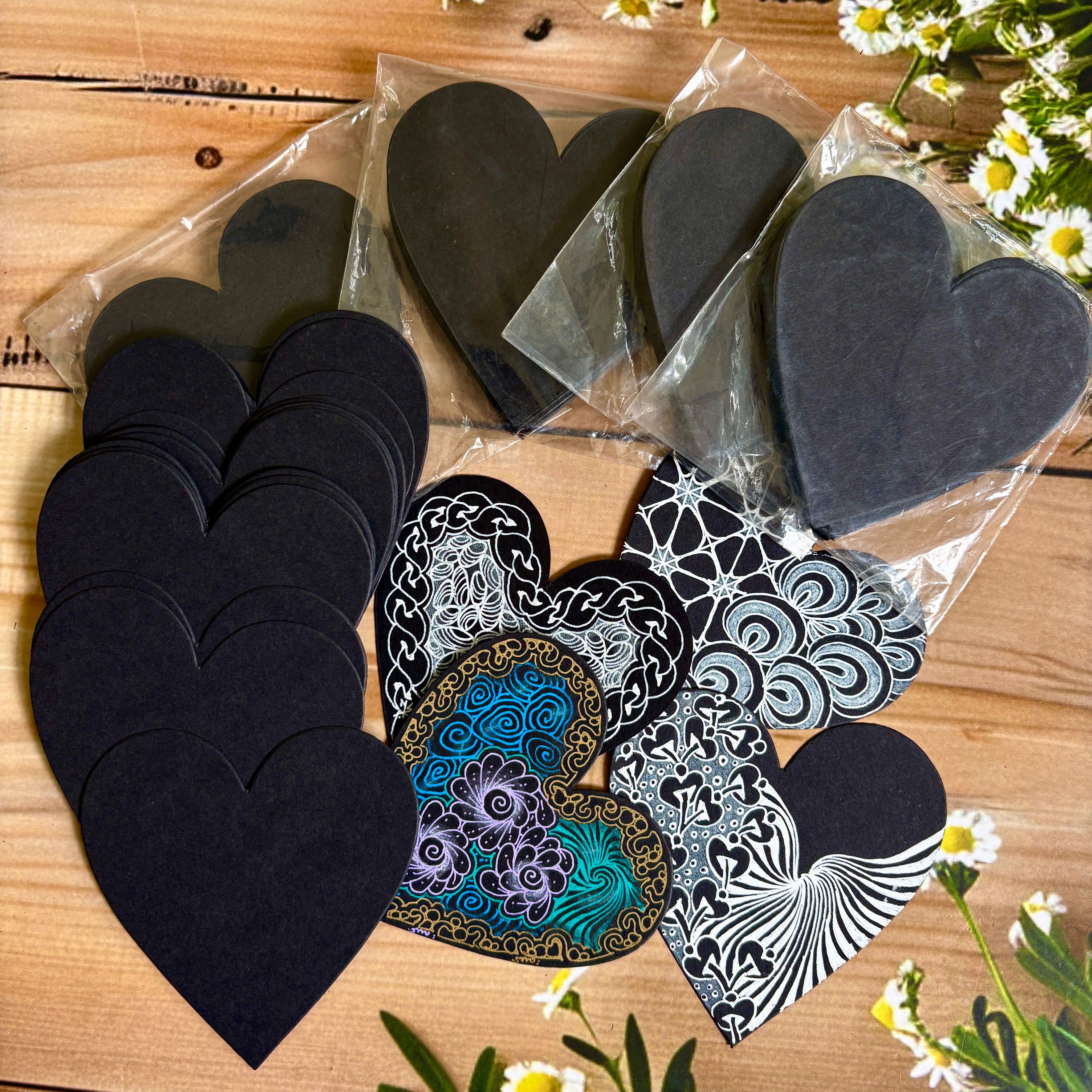 Black Heart Tiles