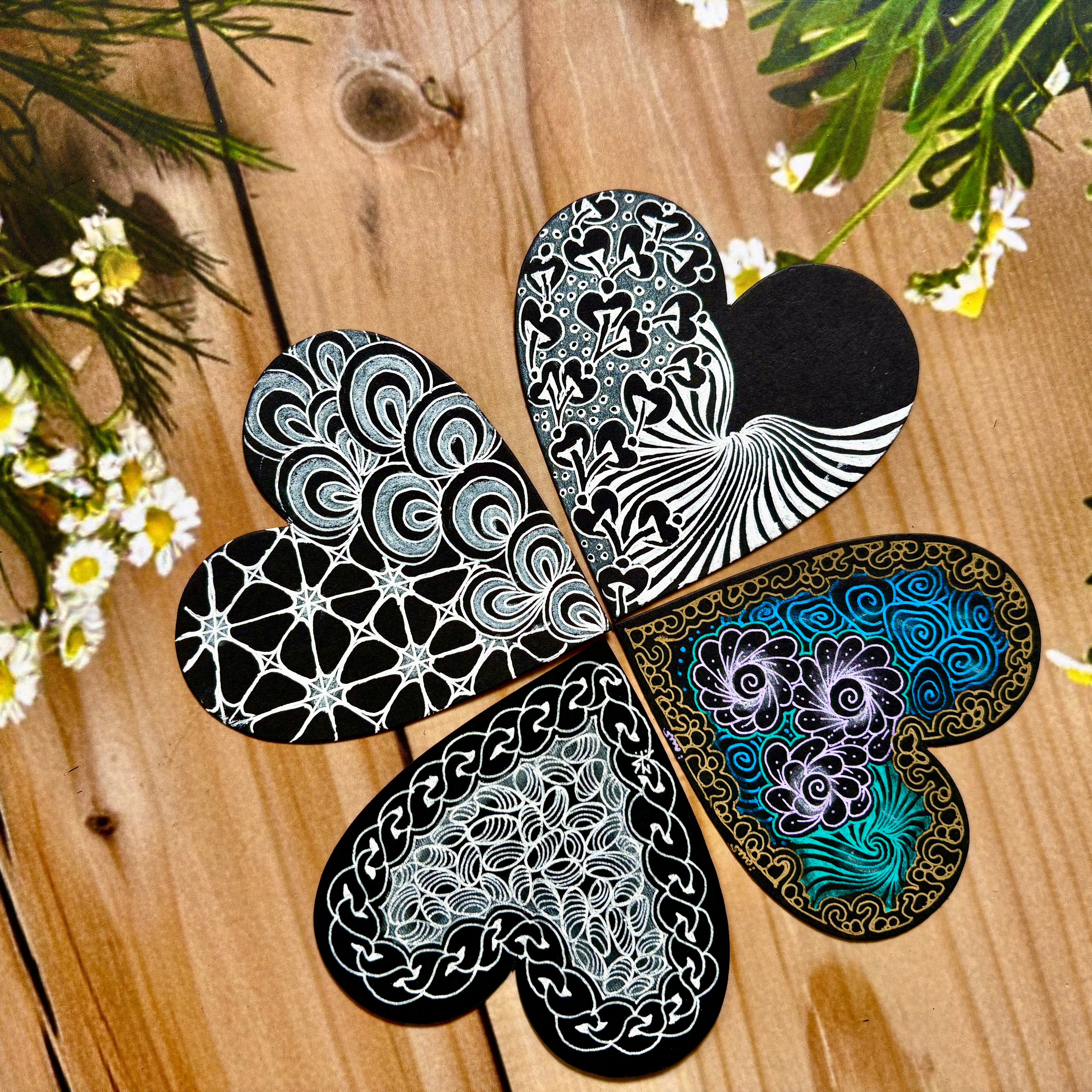 Black Heart Tiles
