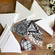 White Triangle Tiles