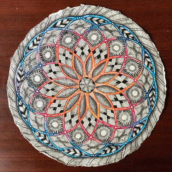 Colored String Mandala - Zentangle Advance Session