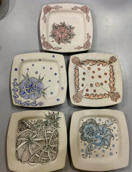 ZENTANGLE ON CERAMIC