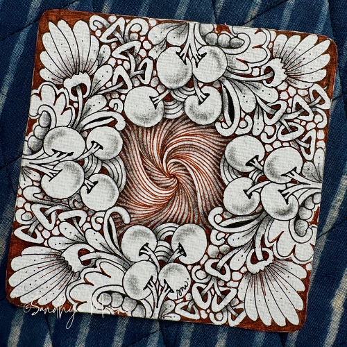 A Warm, Organic Zentangle Practice