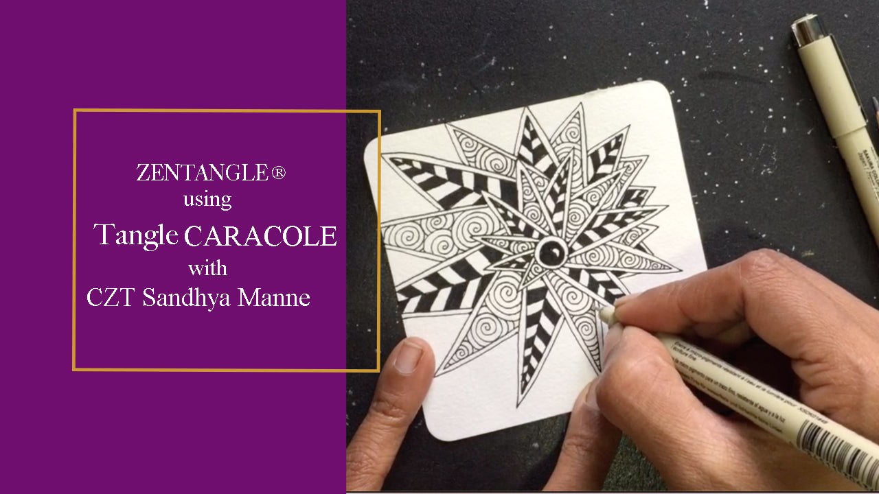 VIDEO-TANGLE CARACOLE BY CZT SANDHYA MANNE