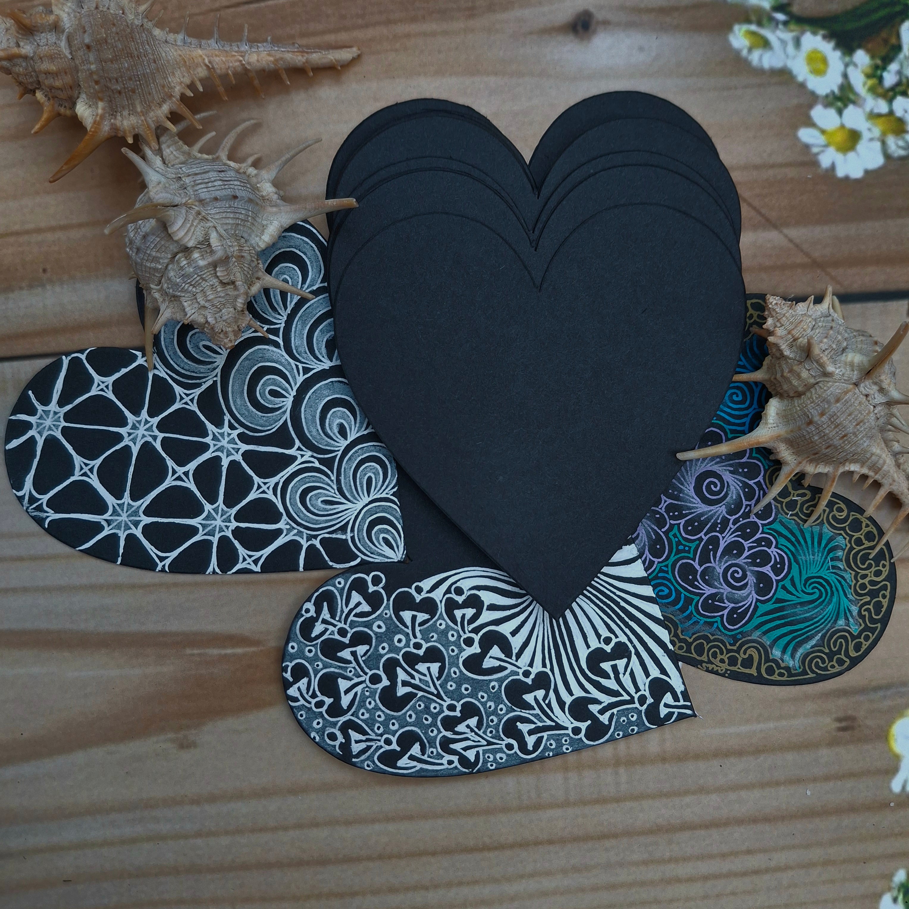 Black Heart Tiles