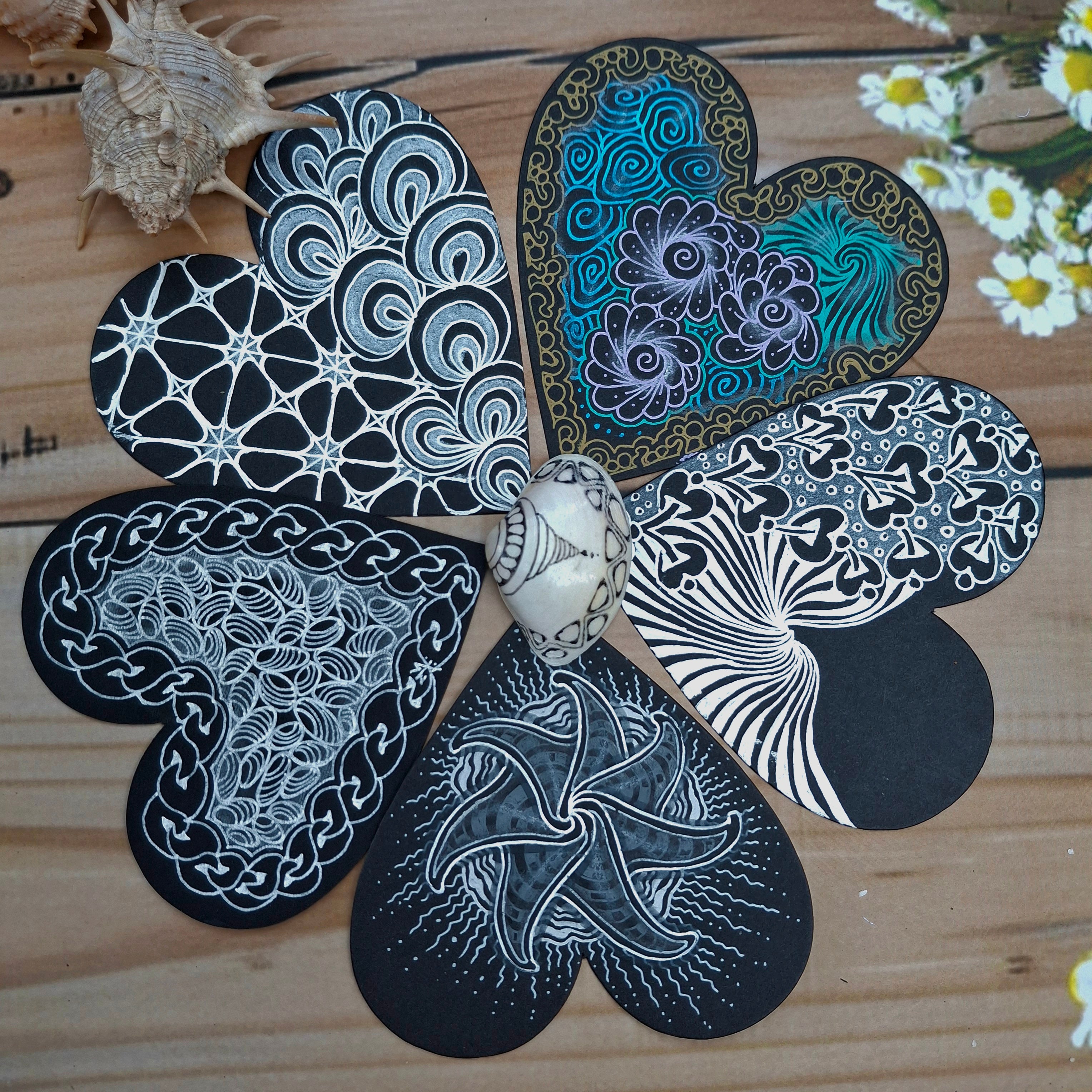 Black Heart Tiles