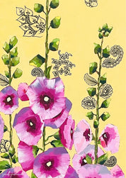 HOLLYHOCKS IN HARMONY