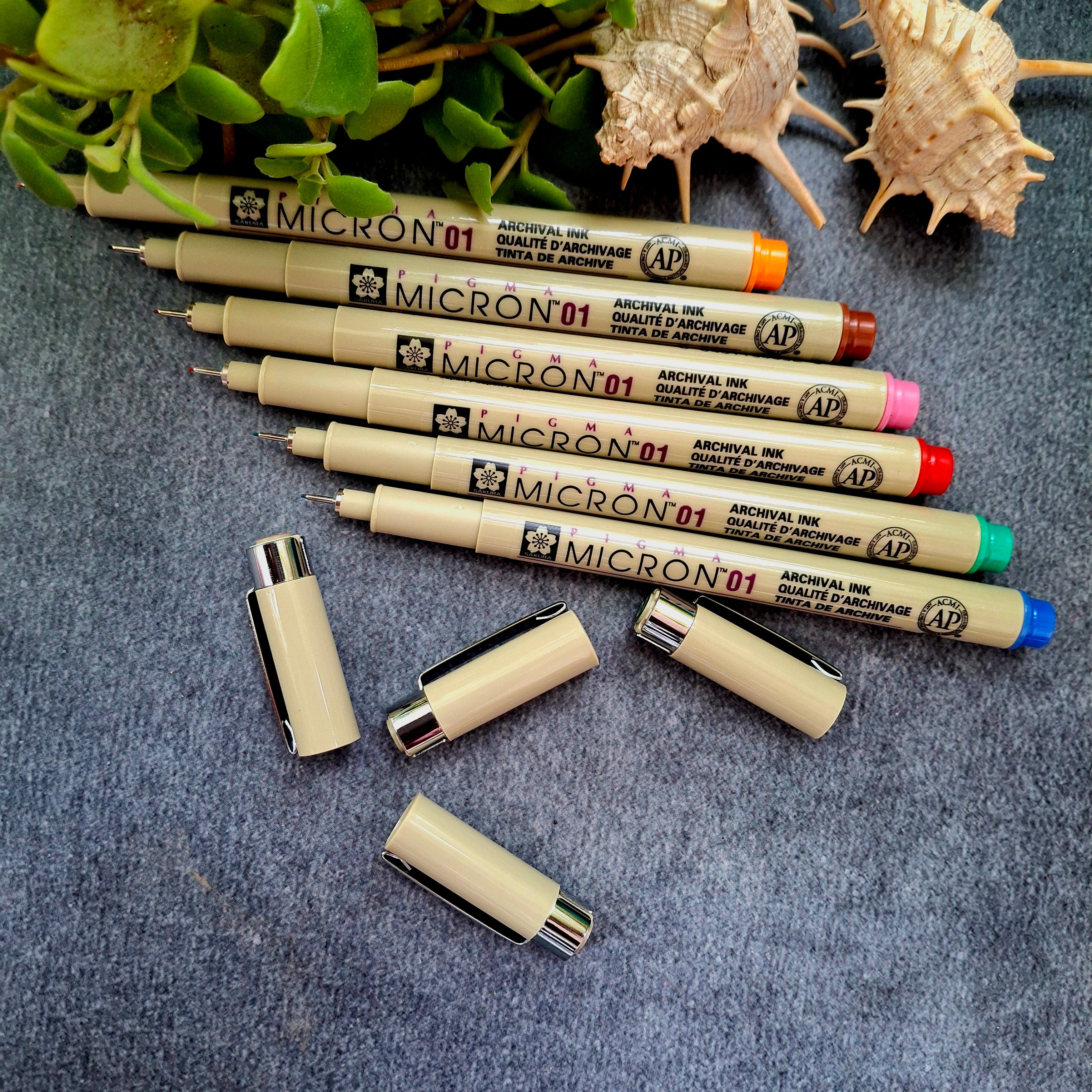 Micron 01 * 6 Color set