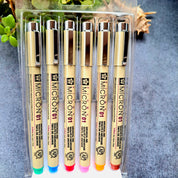 Micron 01 * 6 Color set