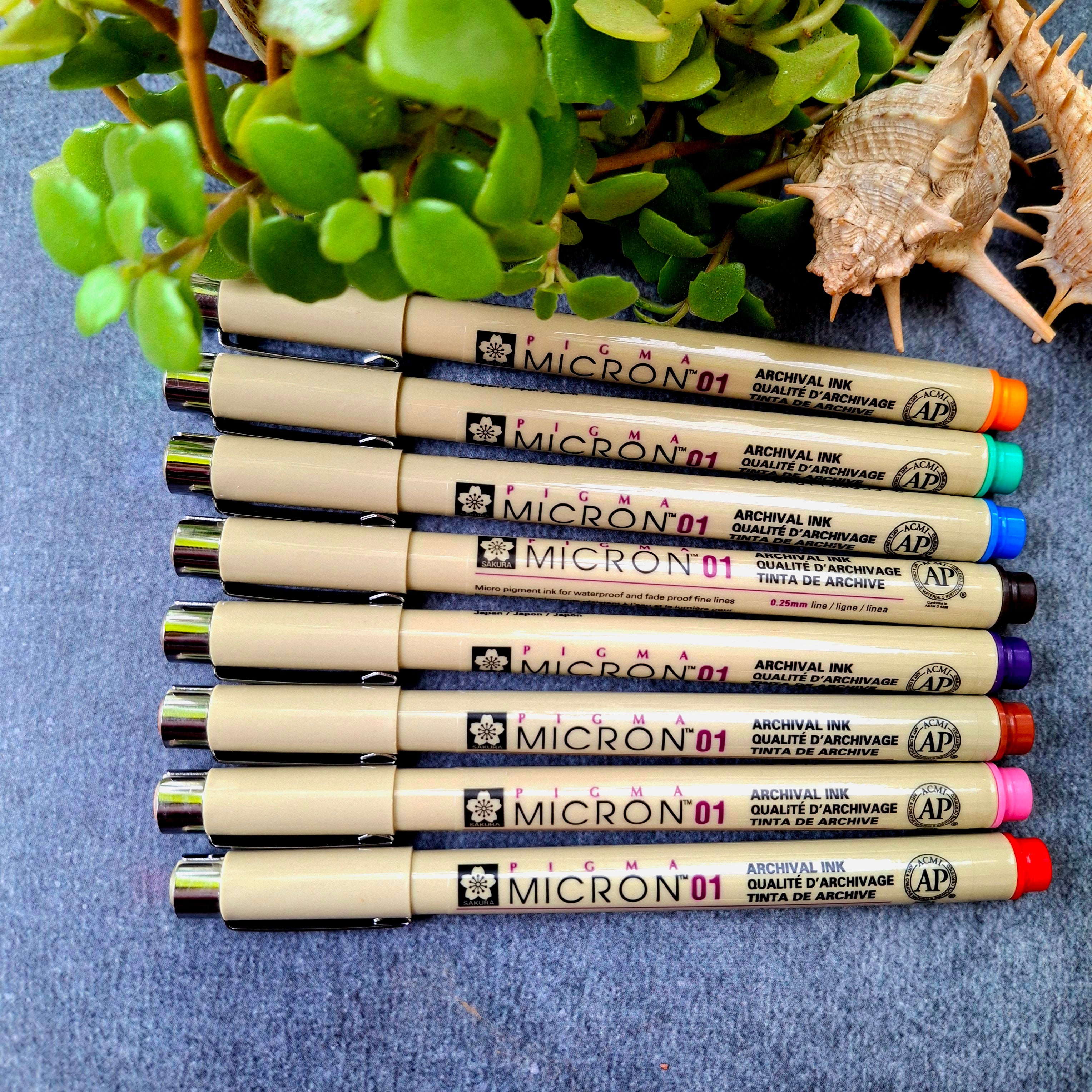 Micron 01 * 8 colors Set
