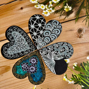 Black Heart Tiles