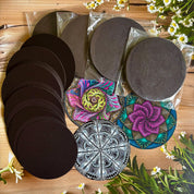 Black  Round Tiles * Regular