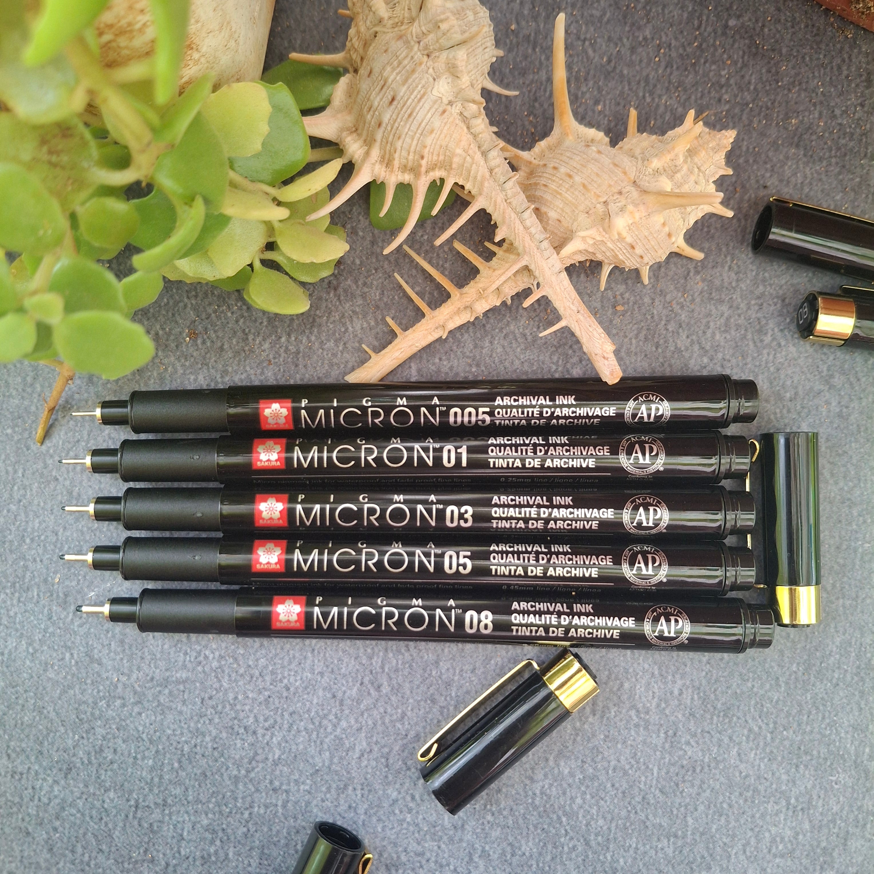 Micron Black Barrel Set