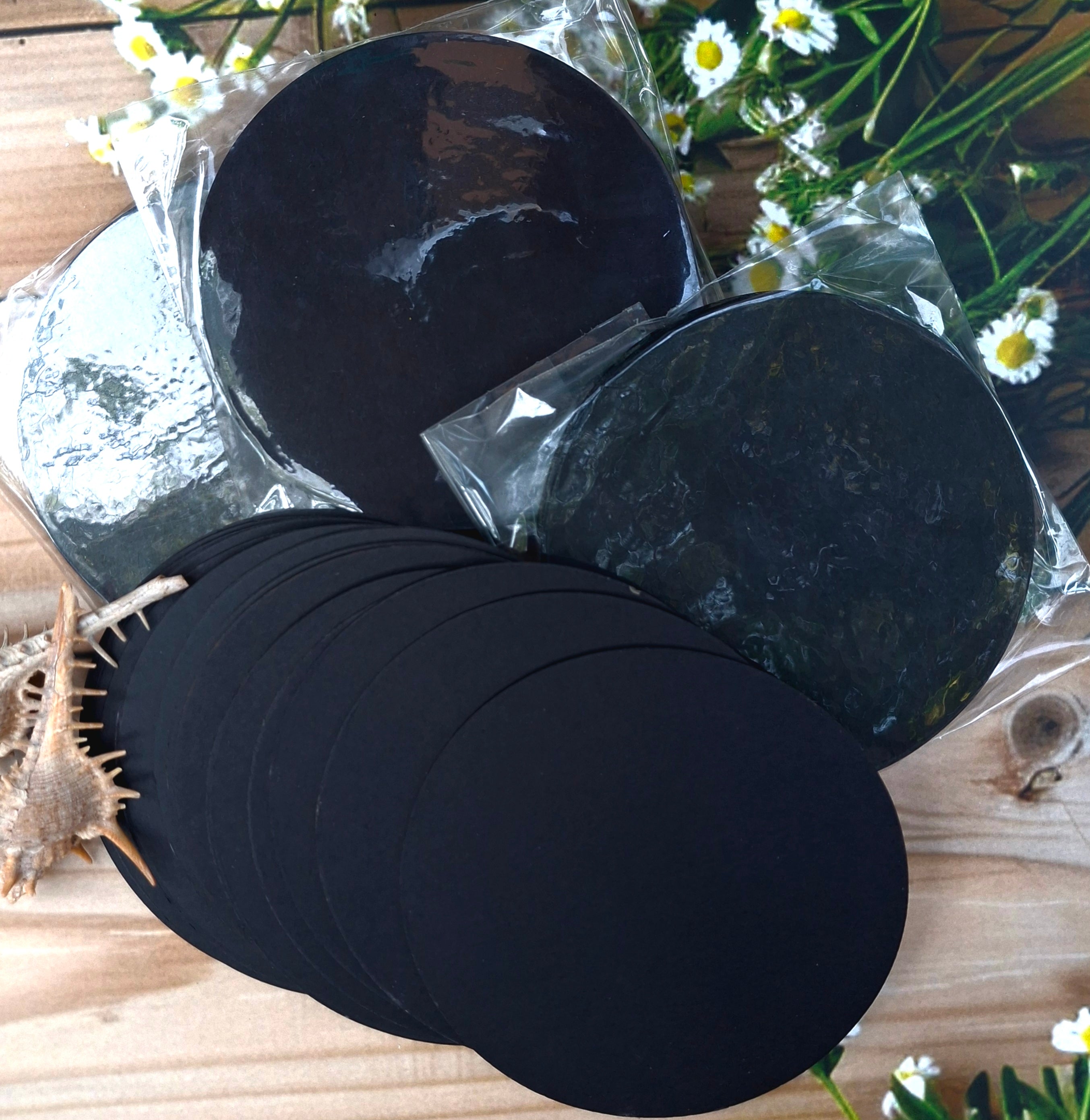 Black Big Zendala Tiles