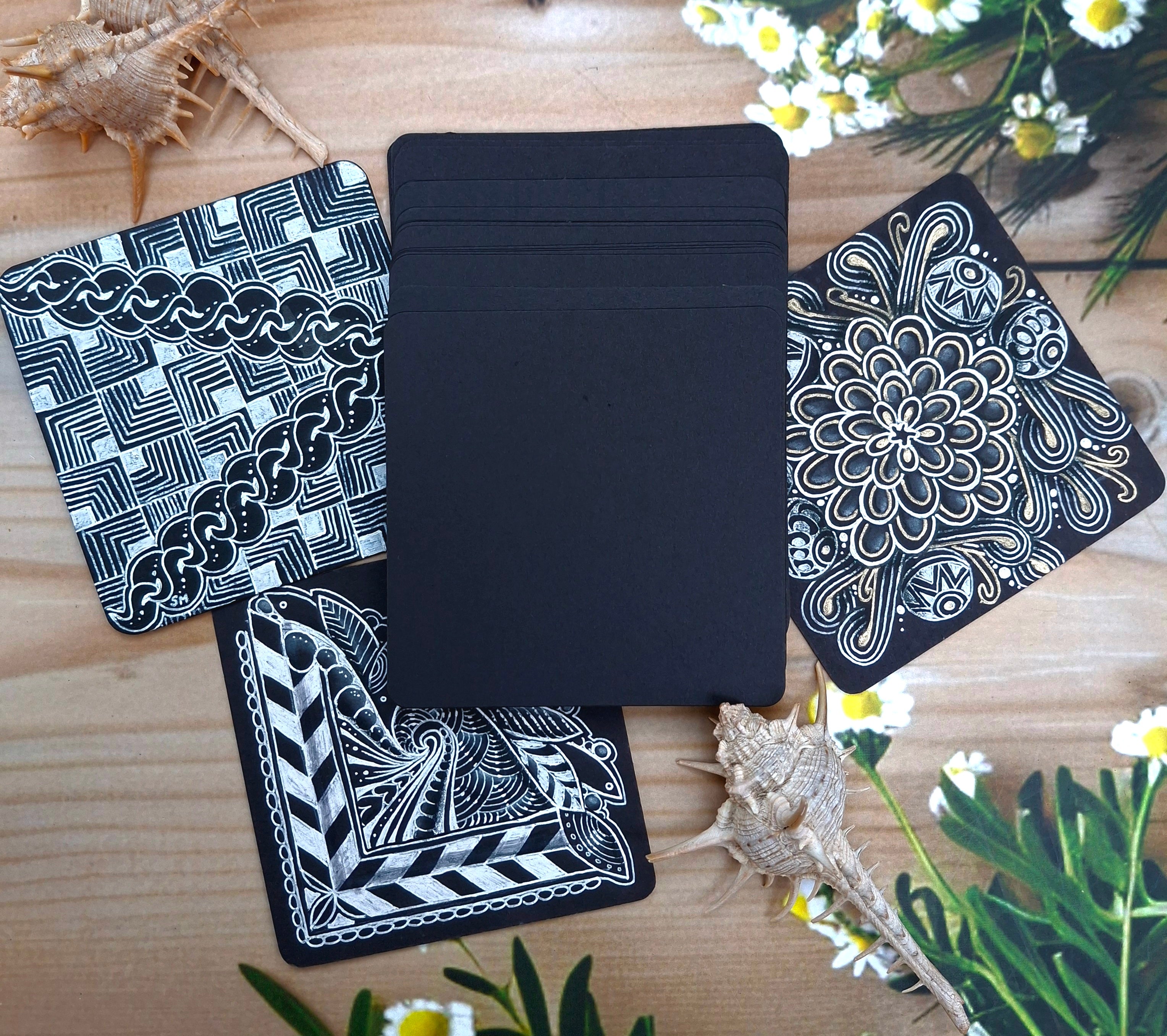 BLACK Regular Square Tiles