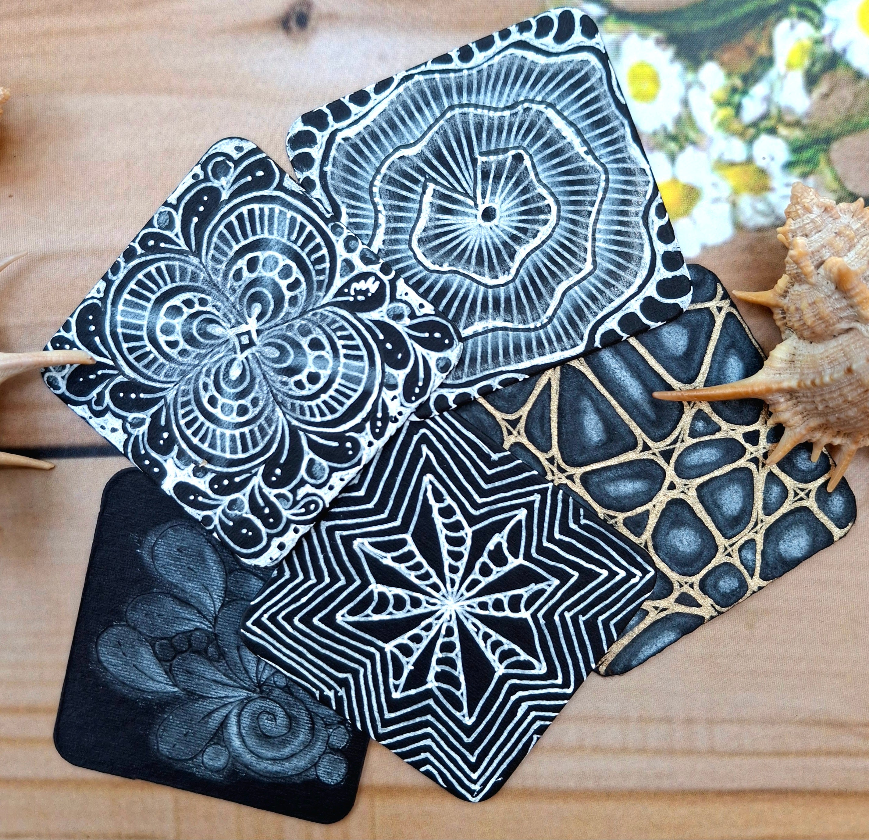Black Small Square Tiles
