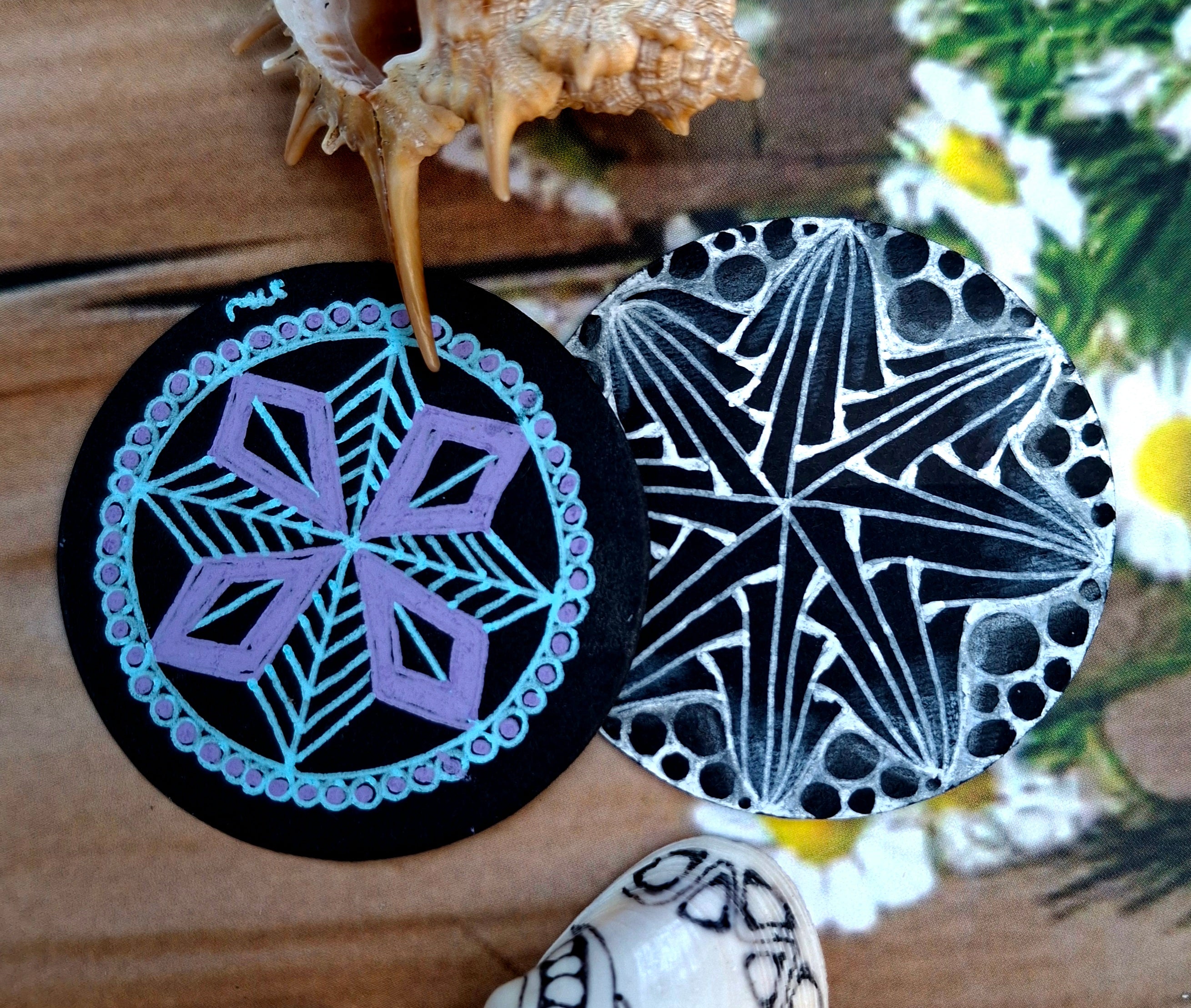 BLACK Small Zendala Tiles
