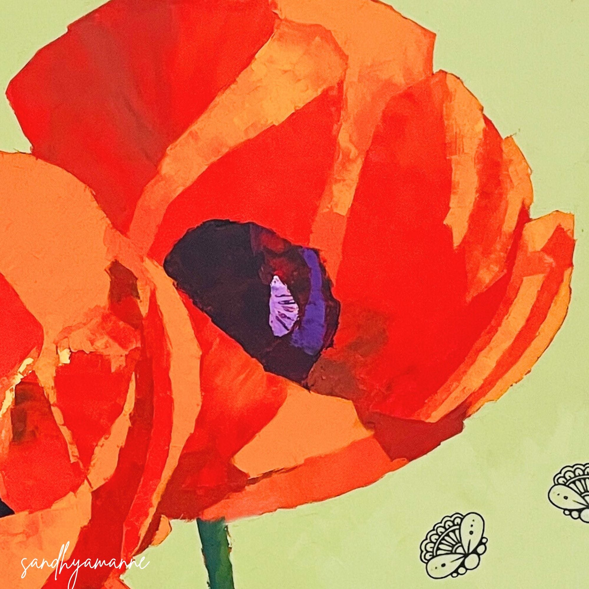 Blossoms-in-scarlet-oil-painting-frames-orange-sandhyamanne-studio-ecr-chennai.jpg