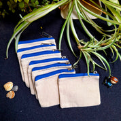 Mini Canvas Zipper Pouch
