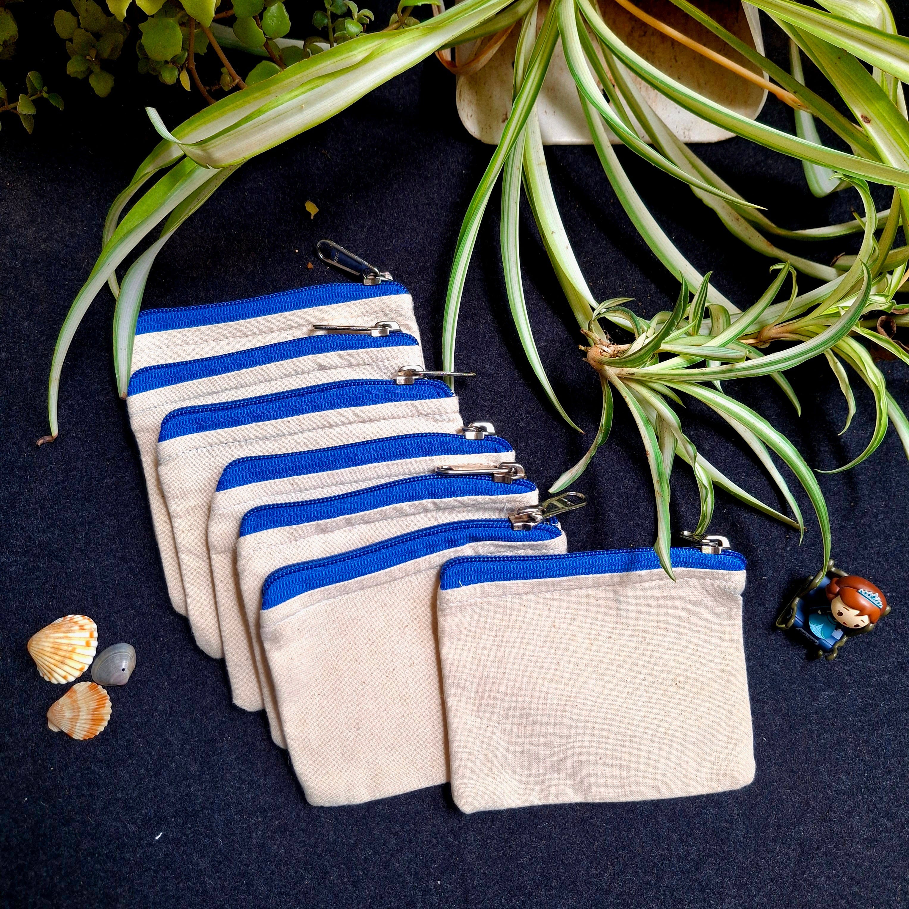 Mini Canvas Zipper Pouch
