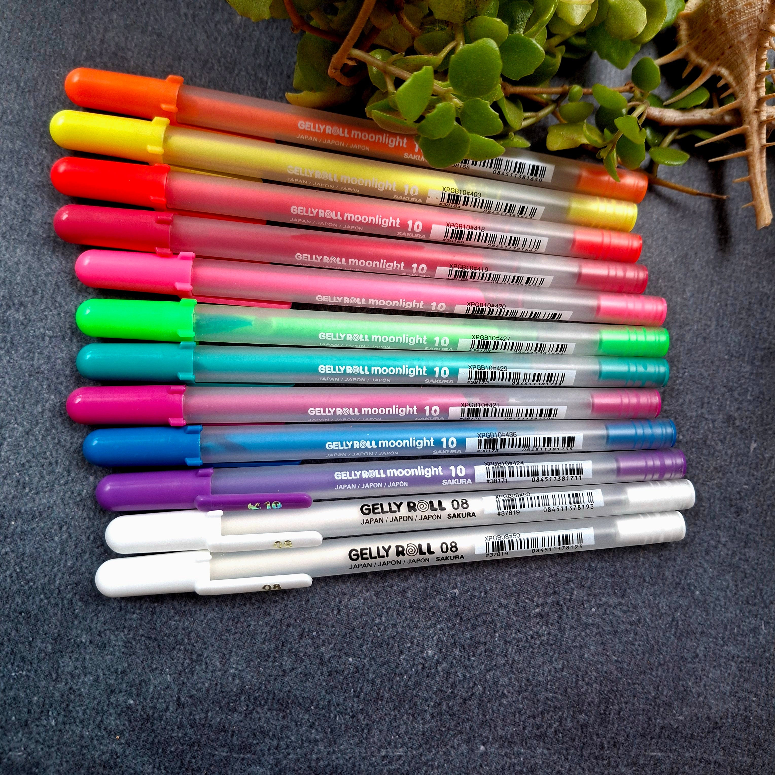 Gelly Roll * Moonlight & white colors set