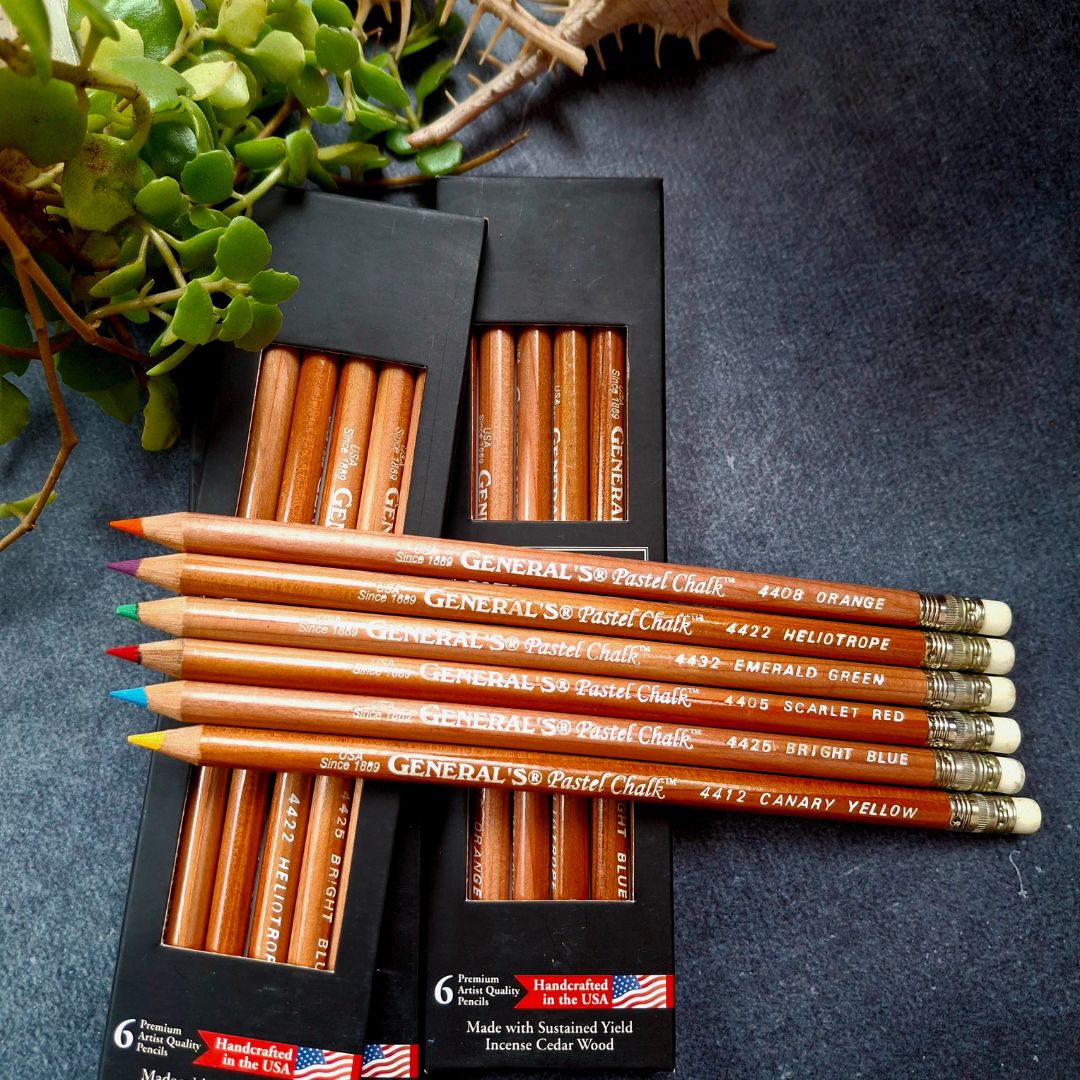 General_s-pastel-chalk-6-colors-set-pencils-scarletred-orange-canaryyellow-heliotrope-brightblue-emeraldgreen-tangle-supplies-online-zentangle-art-sandhyamannestudio-ecr-chennai.jpg