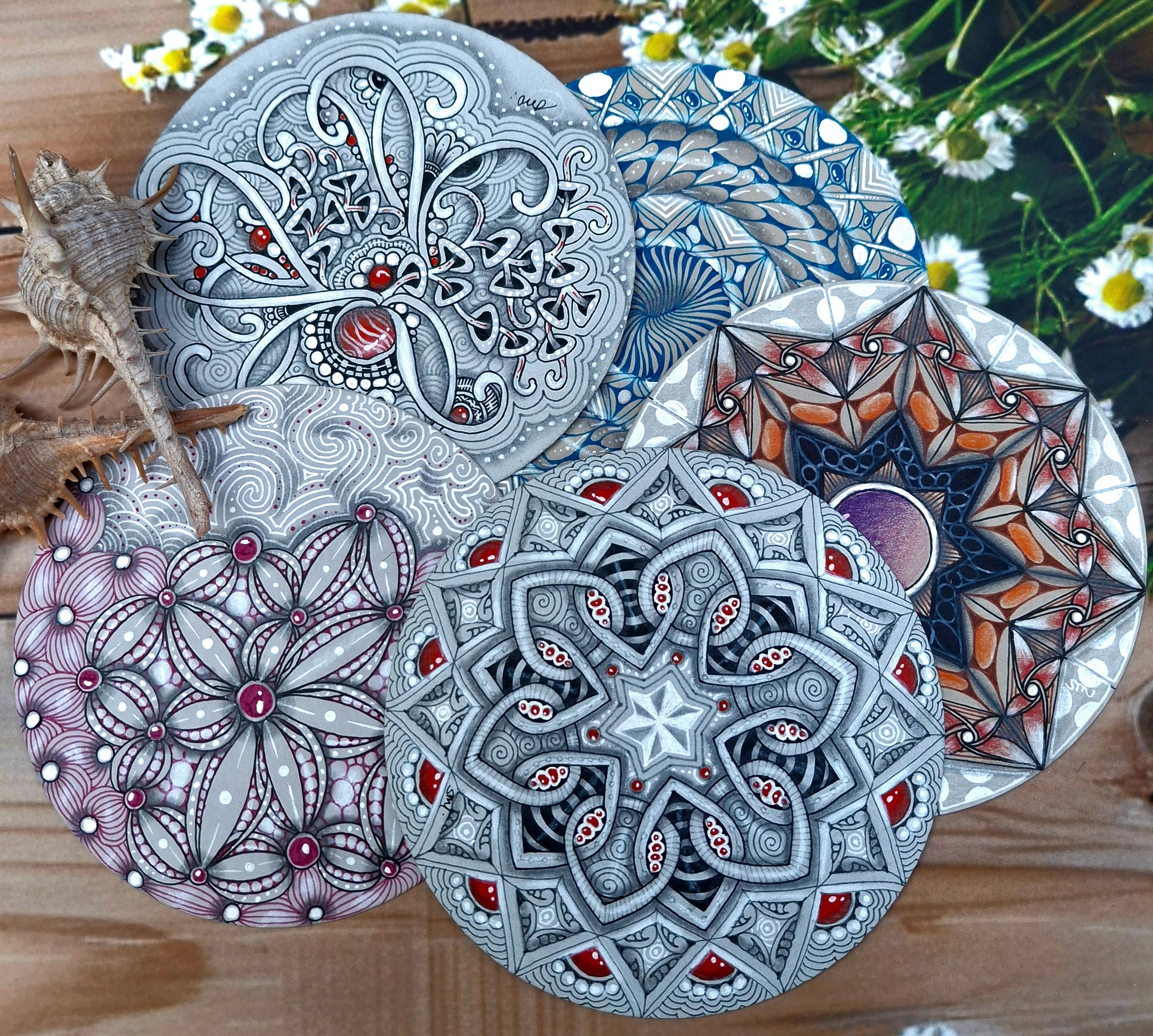 Grey Big Zendala Tiles