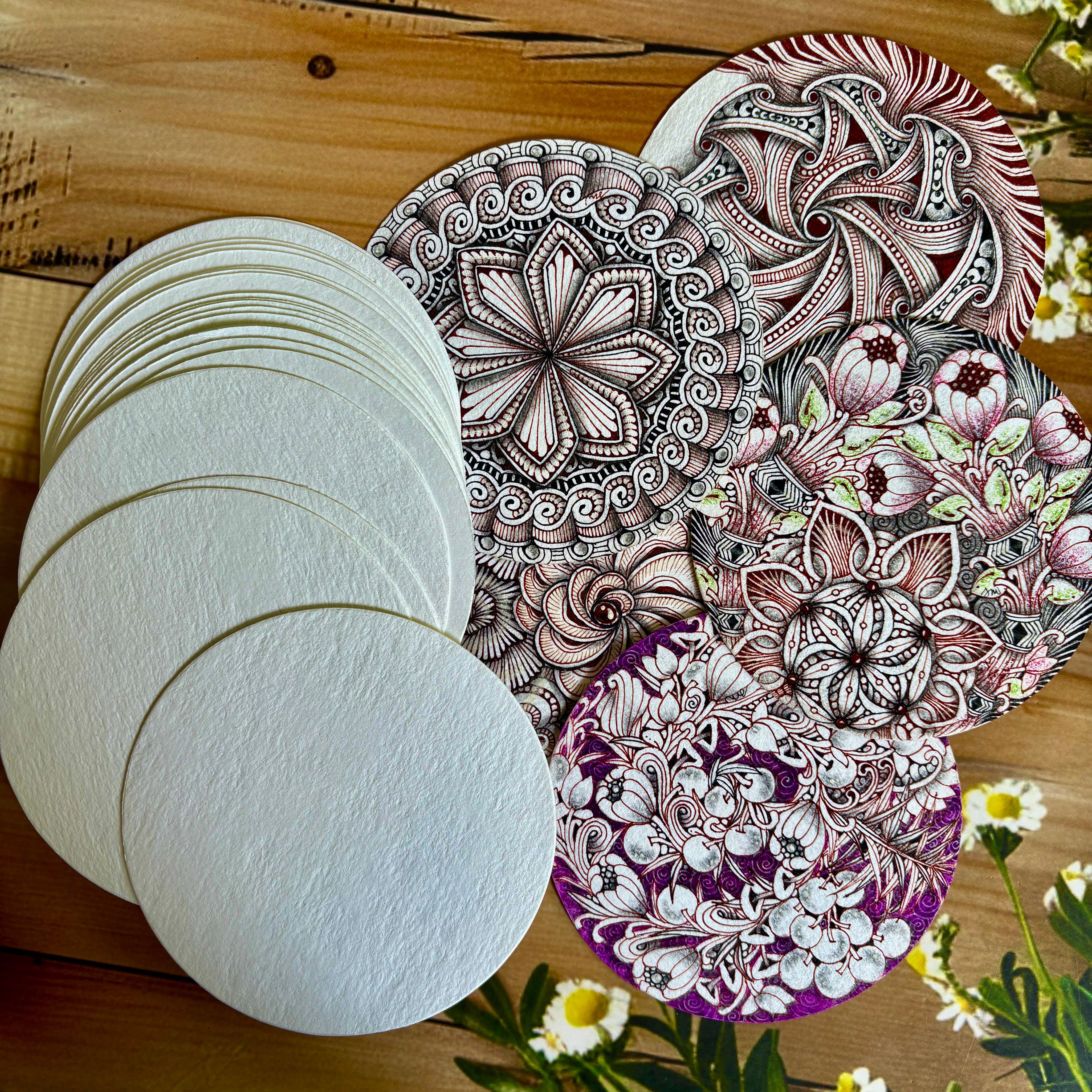 White Round Tiles *Regular