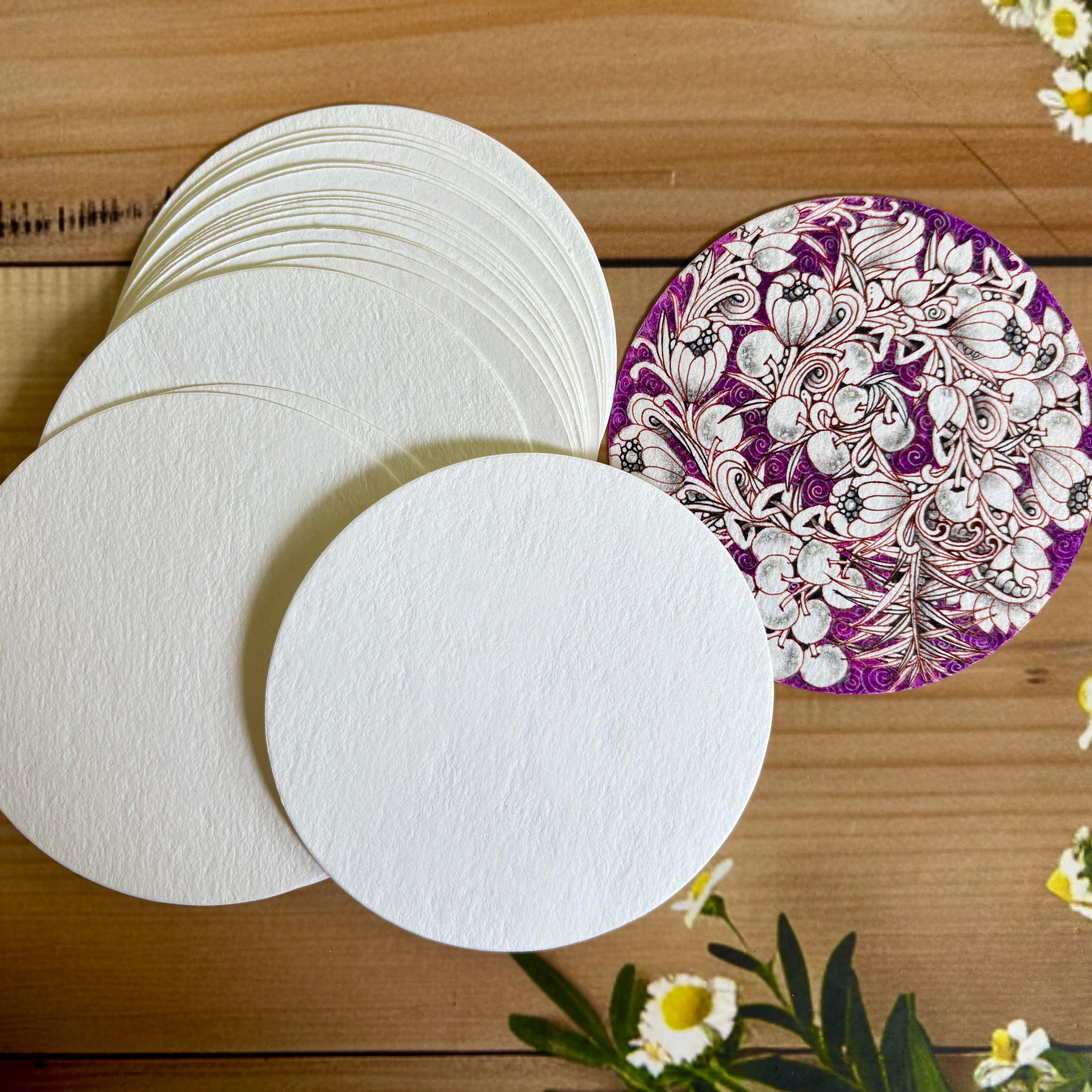 White Round Tiles *Regular