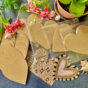 Tan Heart Tiles