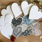 White Heart Tiles