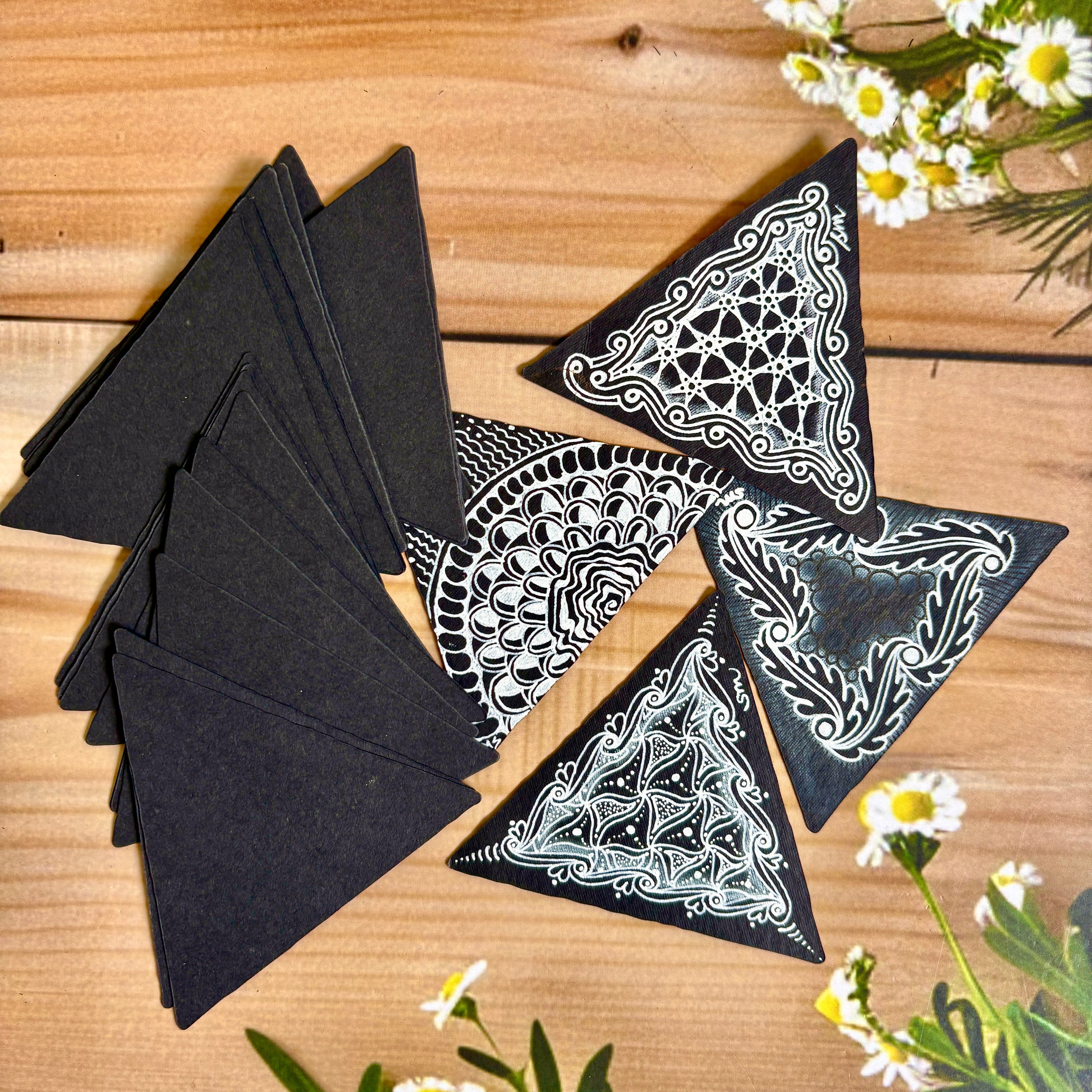 Black Triangle Tiles