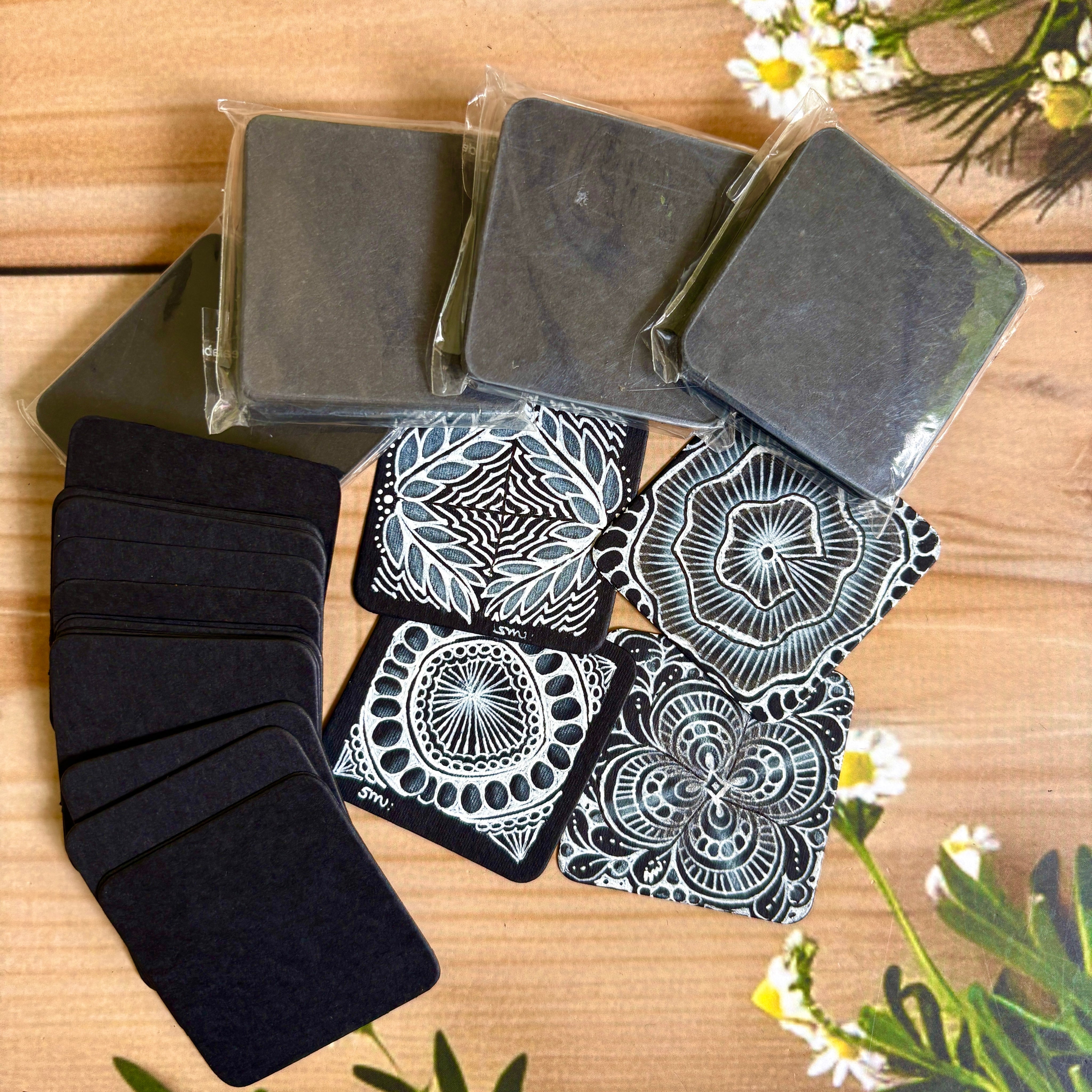 Black Square Tiles *Small