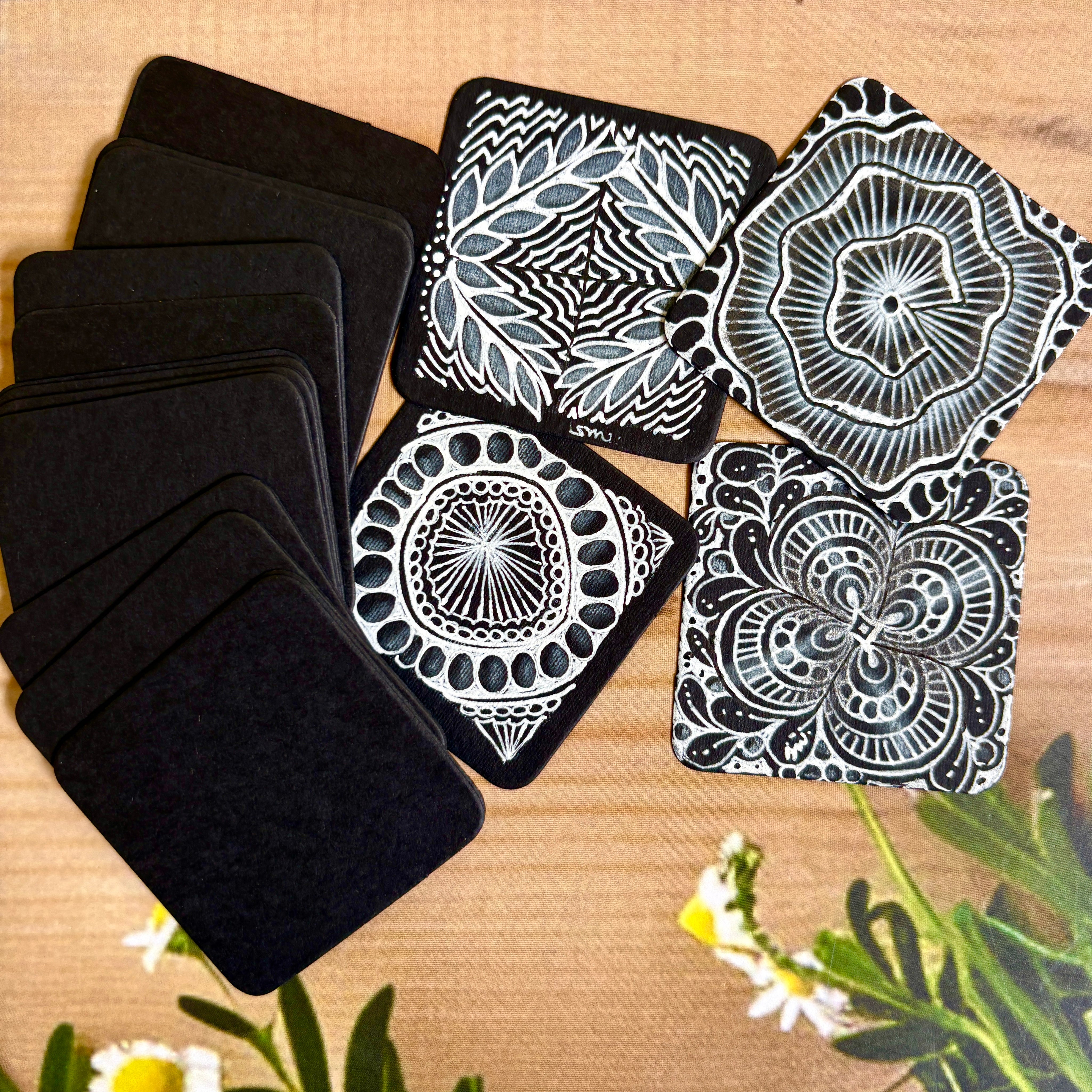 Black Square Tiles *Small