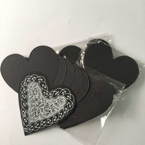 Black Heart Tiles