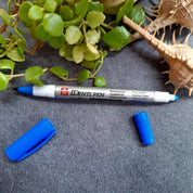 Identi Pen Dual Nib * Blue
