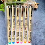 Micron 01 * 6 Color set
