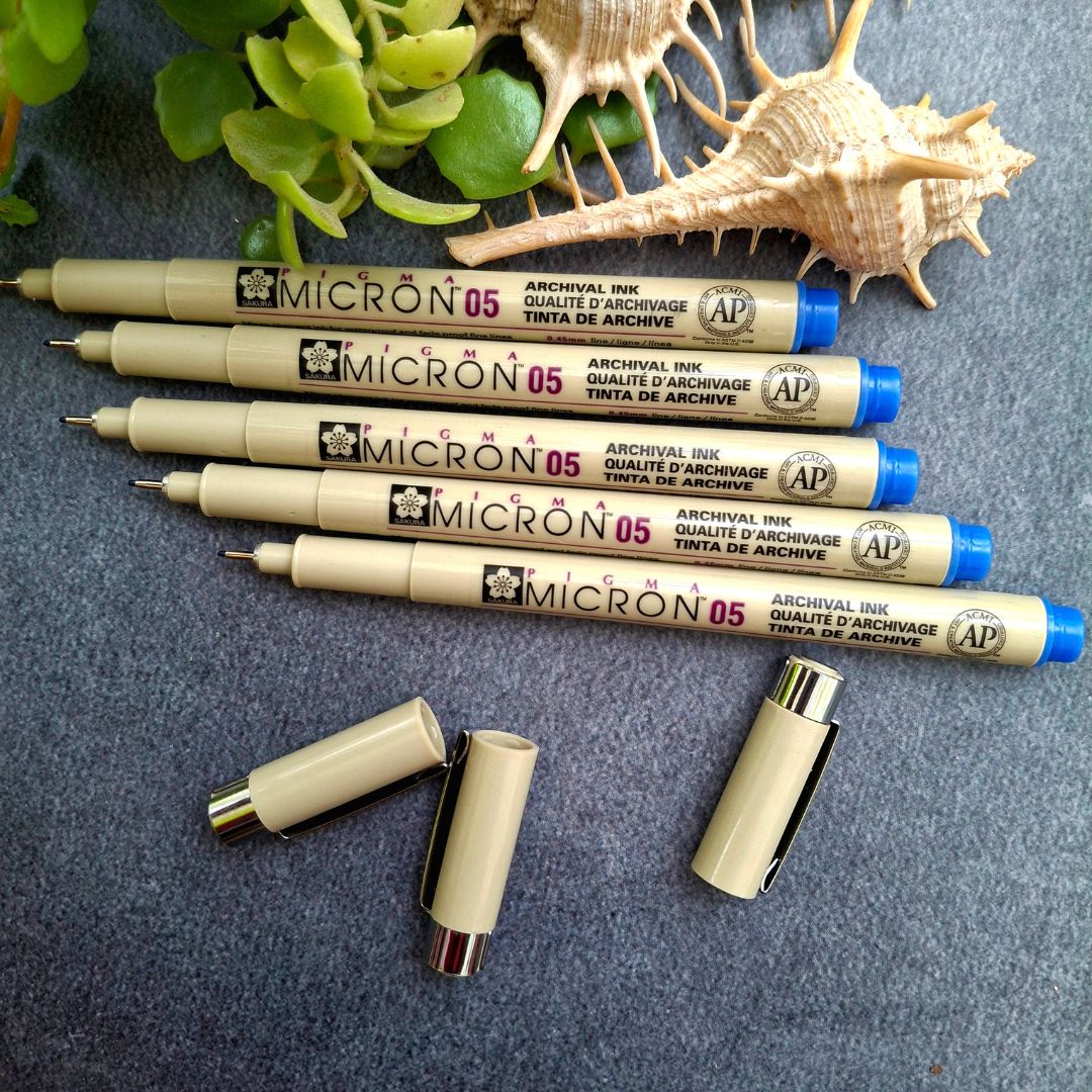 Micron-05-blue-ink-pen-tangle-supplies-zentangle-sandhyamannestudio-ecr-chennai.jpg