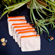 Mini Canvas Zipper Pouch