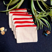 Mini Canvas Zipper Pouch
