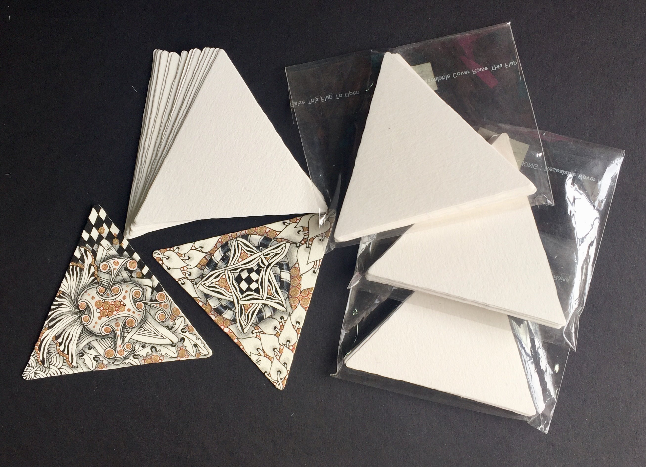 White Triangle Tiles