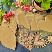 Tan Heart Tiles