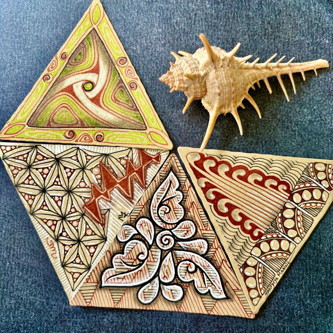 Tan Triangle Tiles