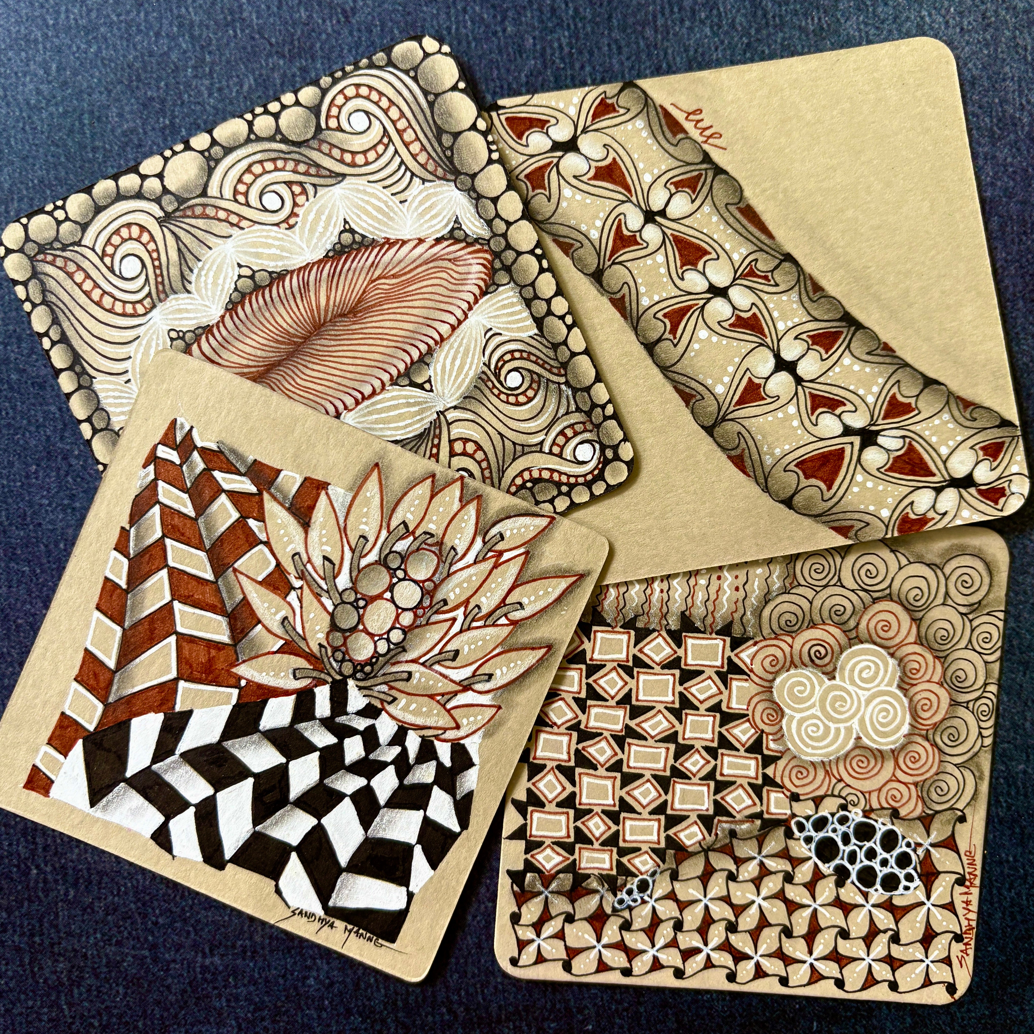 Tan Square Tiles *Big