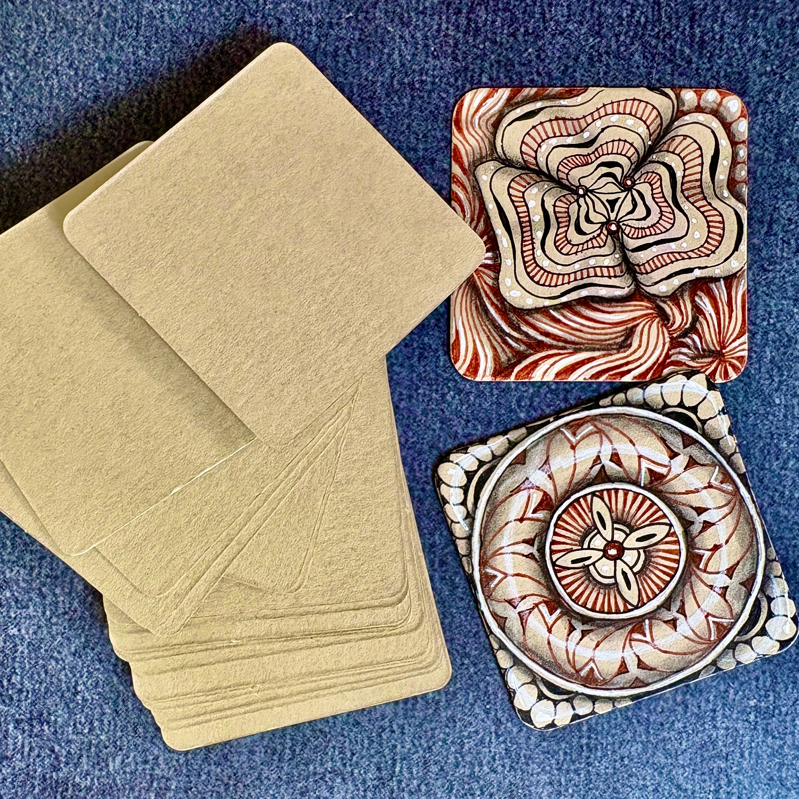 Tan Square Tiles *Small