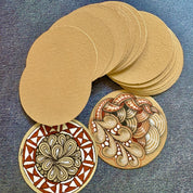 Tan Round Tiles * Small
