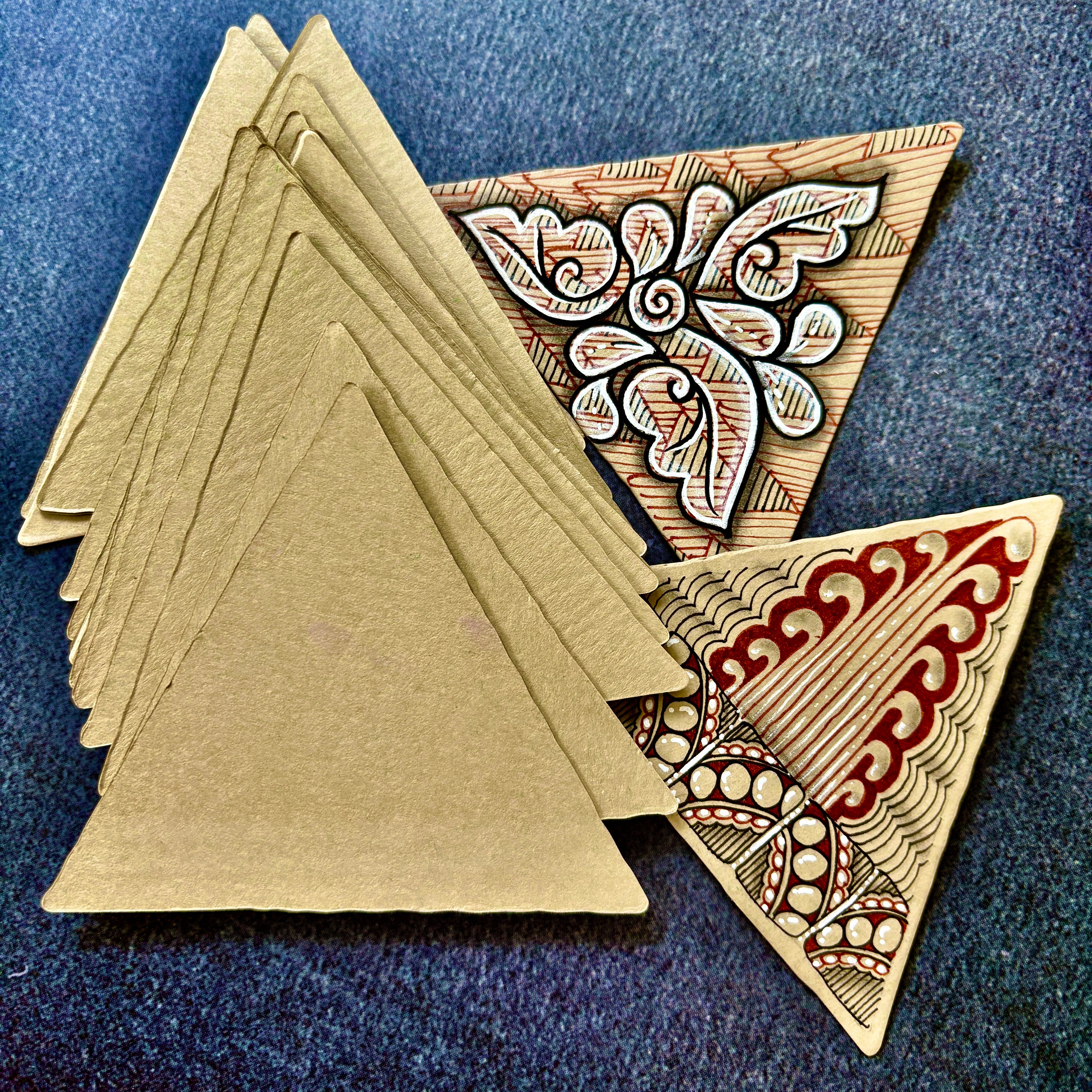 Tan Triangle Tiles