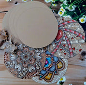 Tan Big Zendala Tiles