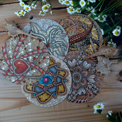 Tan Big Zendala Tiles